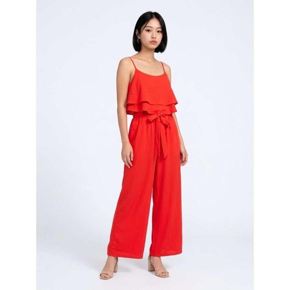 Unbranded Women's Red and Red Jumpsuit